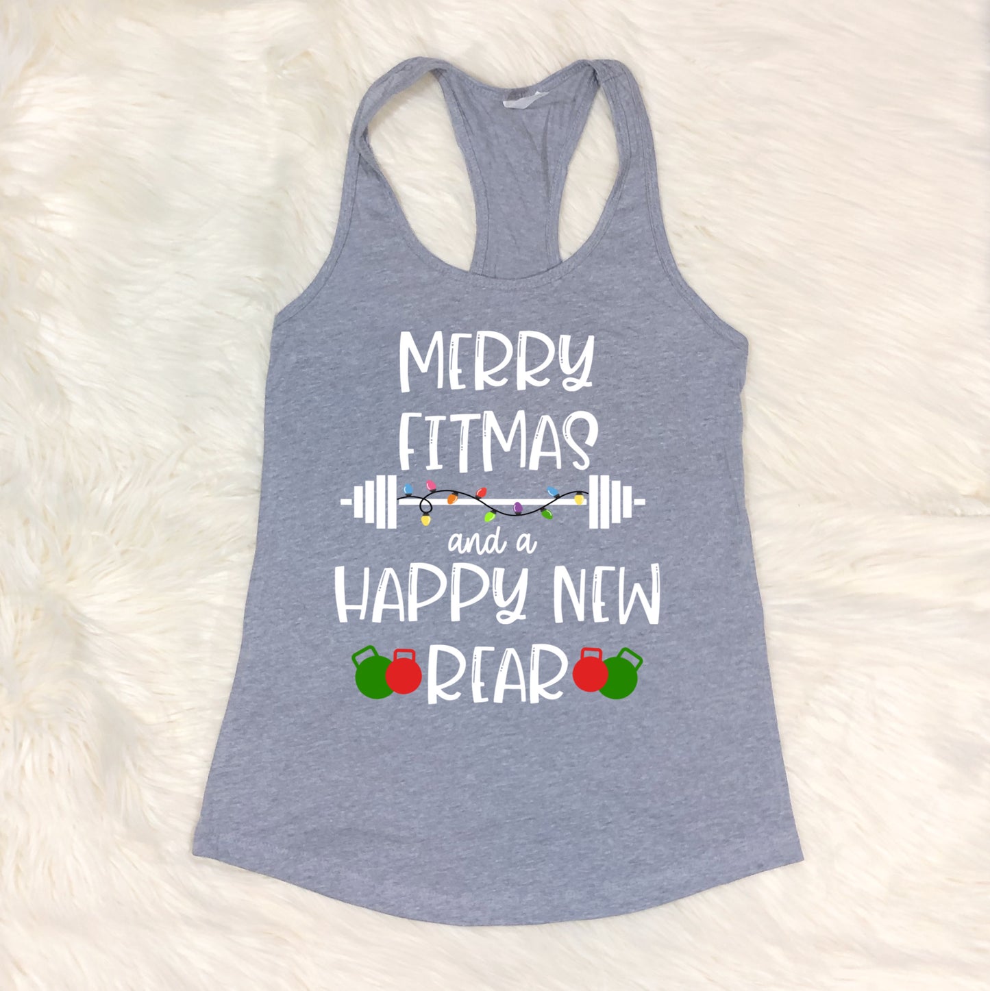 Merry Fitmas and Happy New Rear Heat Transfer Sublimation, Sublimation, DTF Direct to Film