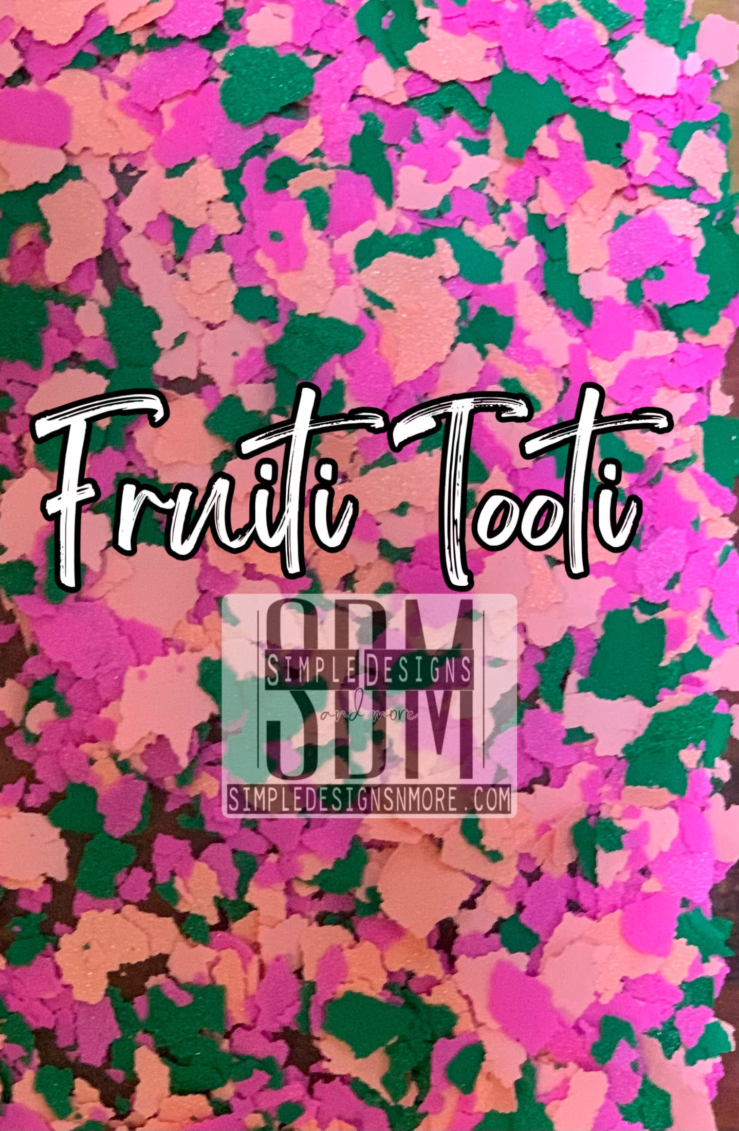 Fruiti Tooti Screen Print Confetti, T-shirt Sprinkles, Garment Sprinkles, Shirt Decoration