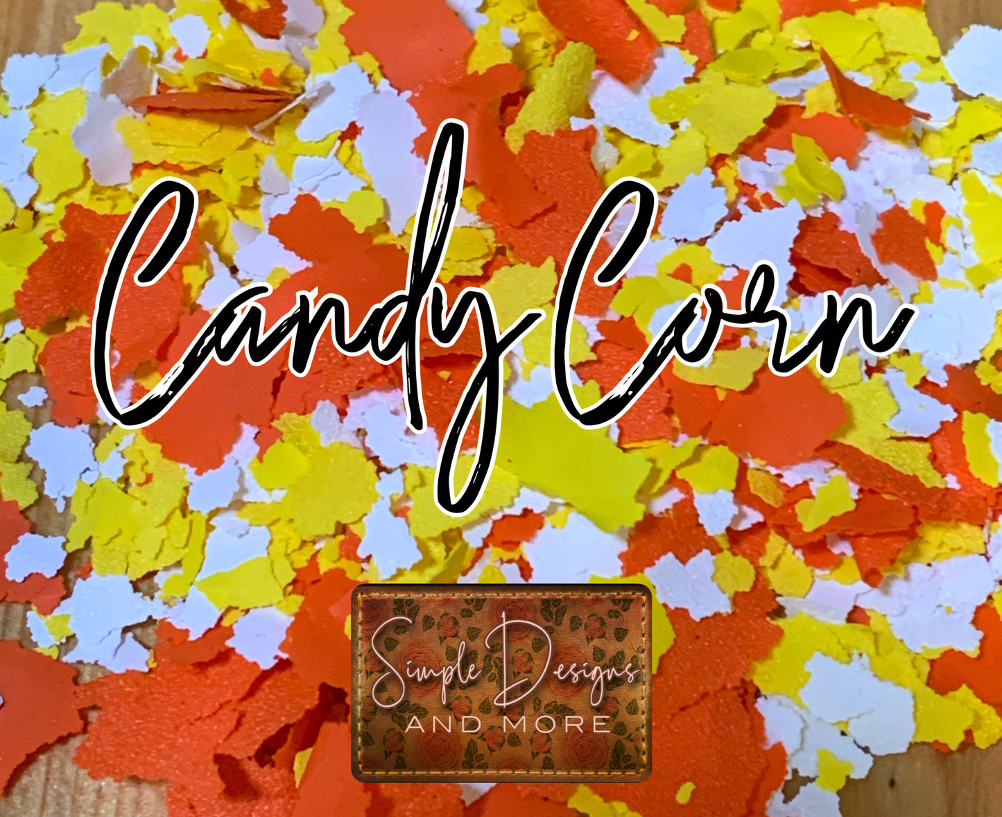 Candy Corn Screen Print Confetti, T-shirt Sprinkles, Garment Sprinkles, Shirt Decoration