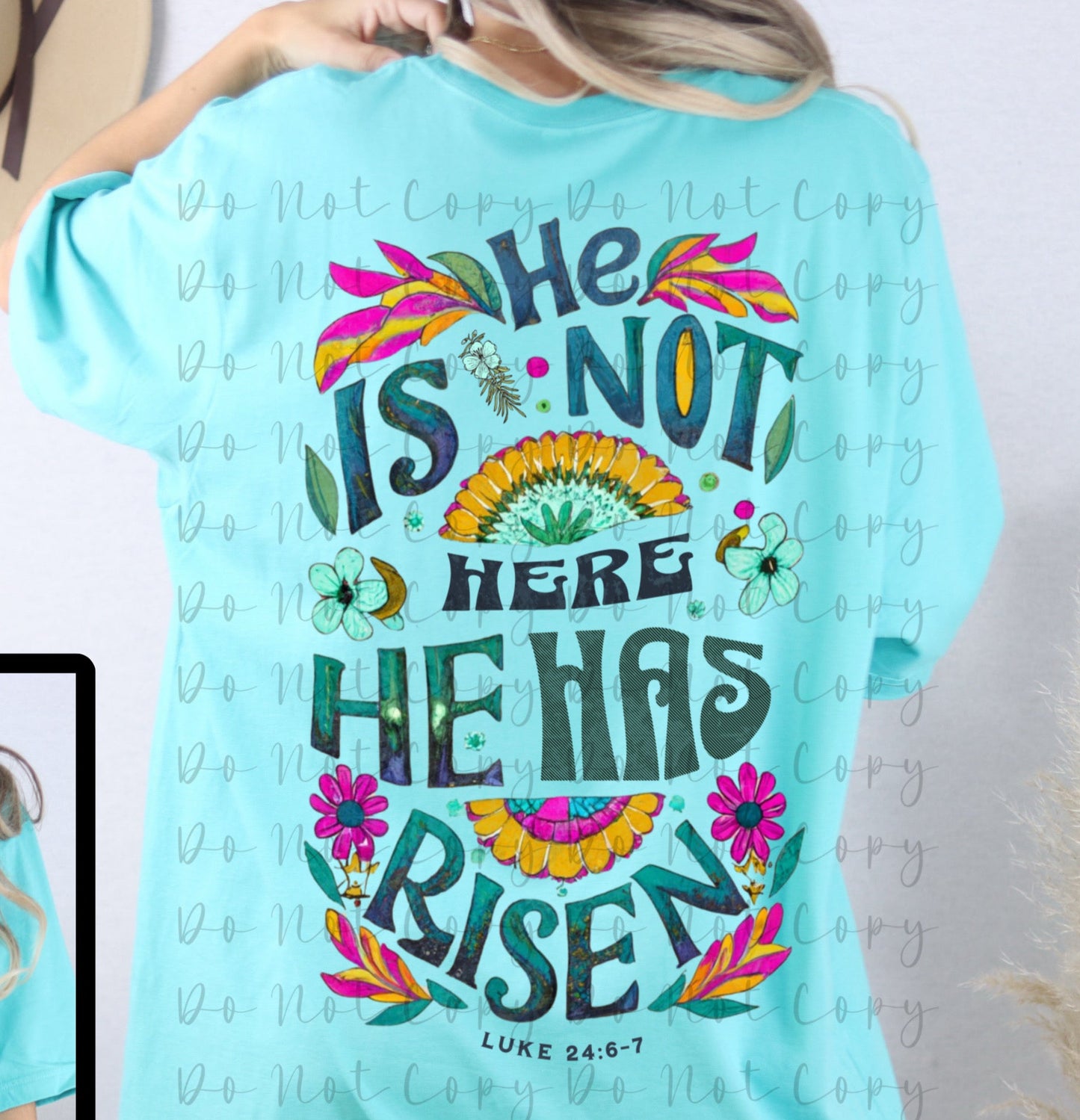 He is Not Here Heat Transfer Sublimation, Sublimation, DTF Direct to Film