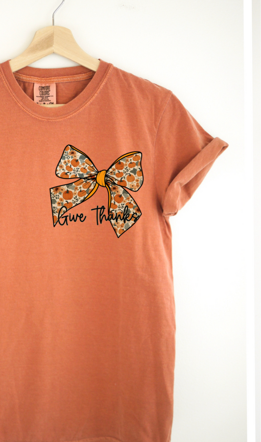 Give Thanks With Bow DTF Direct to Film Heat Transfer