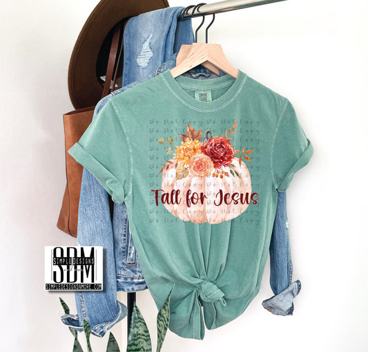 Fall for Jesus Heat Transfer Sublimation, Sublimation, DTF Direct to Film