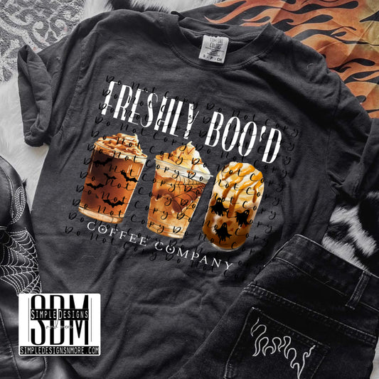 Freshly Boo'd Comfort Color T-shirt, Bella Canvas Tees