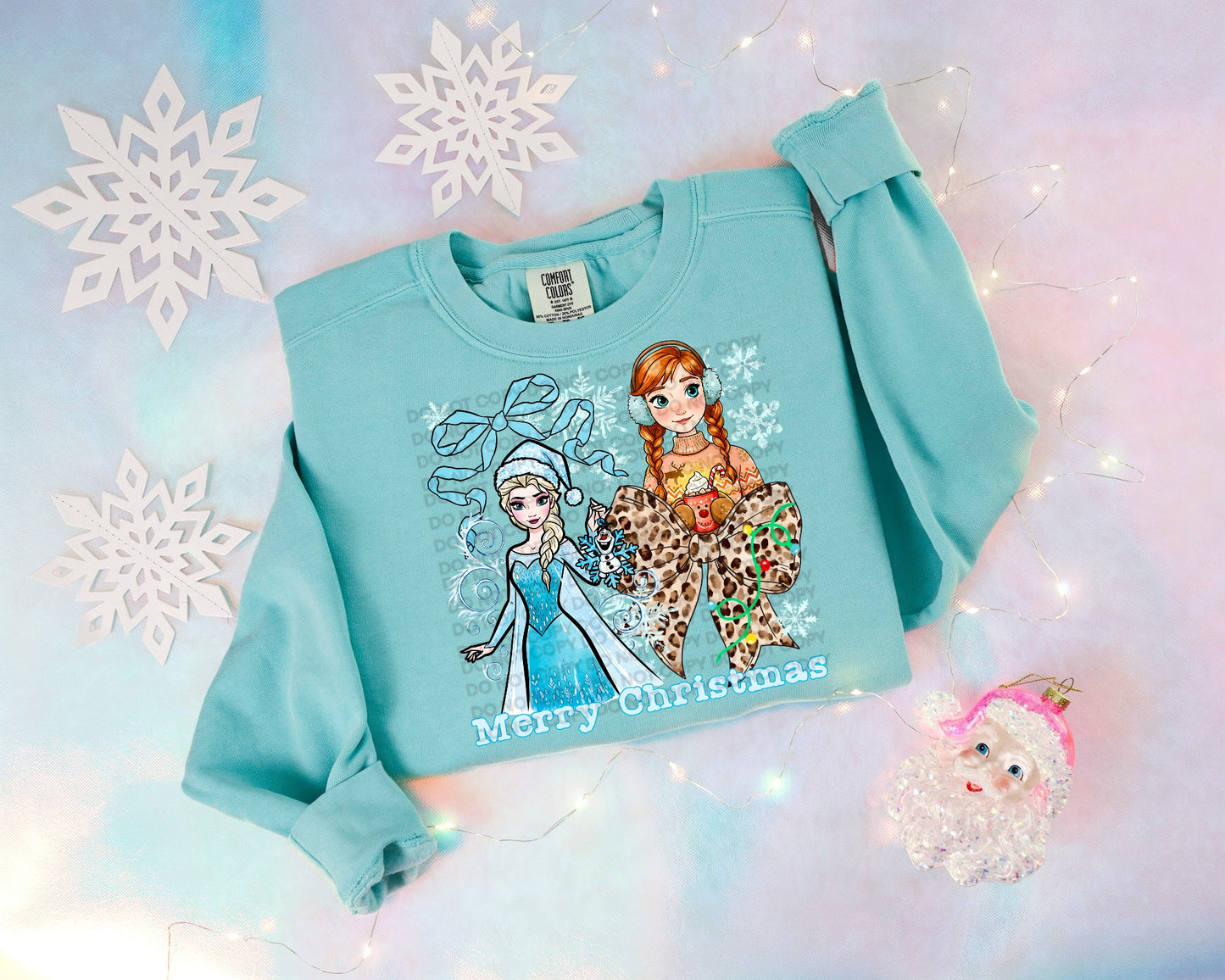 Merry Christmas (Frozen) Heat Transfer Sublimation, Sublimation, DTF Direct to Film