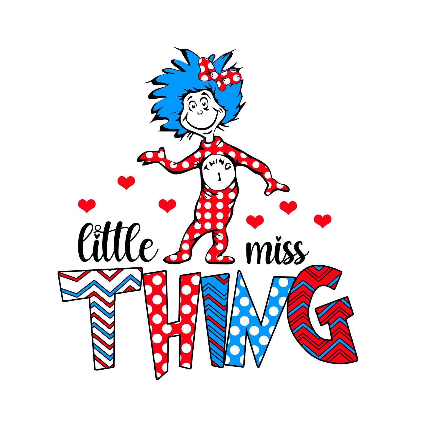 Little Miss Thing Transfer Sublimation, Sublimation, DTF Direct to Film
