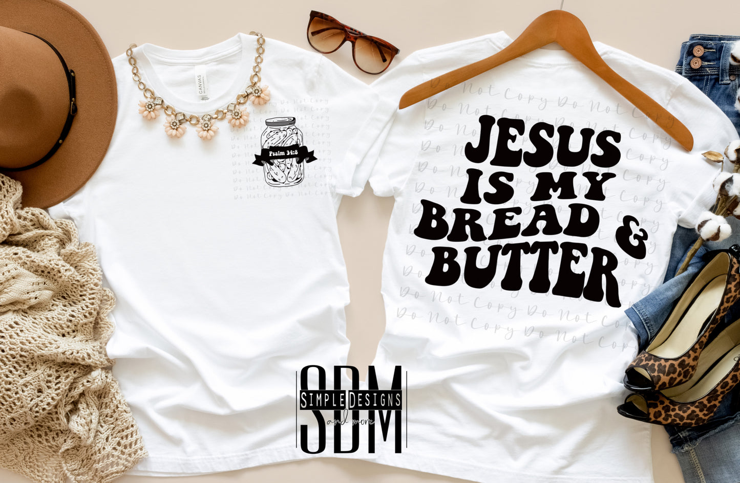 Jesus is My Bread and Butter Heat Transfers, Sublimation, DTF Direct to Film Heat Transfer