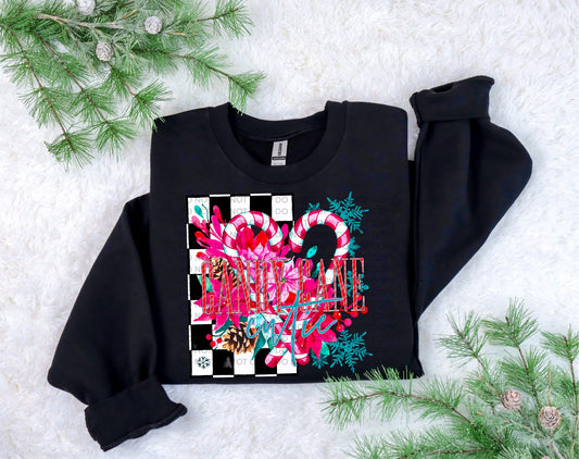 Candy Cane Cuite Heat Transfer Sublimation, Sublimation, DTF Direct to Film