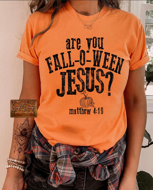 Falloween Jesus Sublimation Heat Transfer Sheet