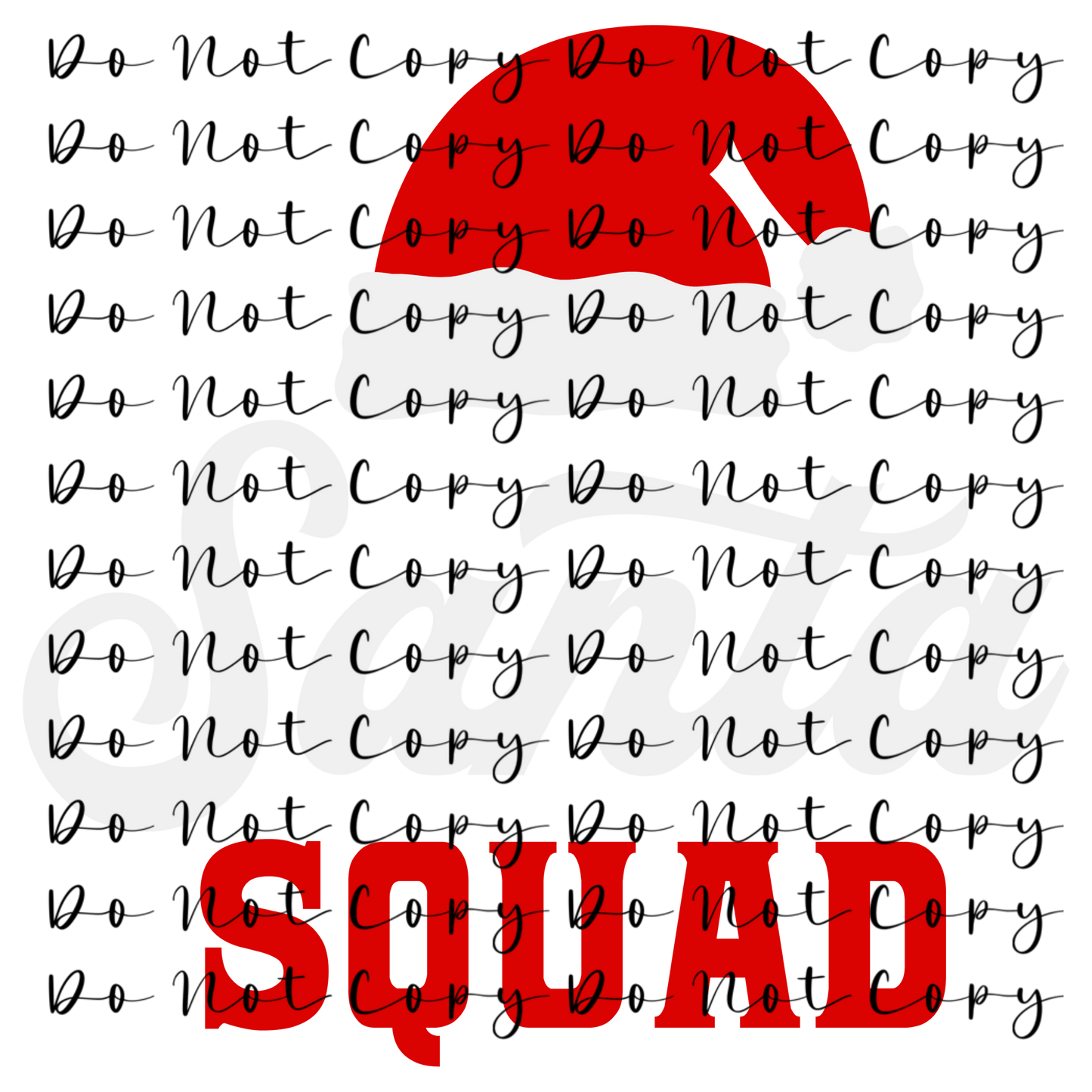 Santa Squad Heat Transfer Sublimation, Sublimation, DTF Direct to Film