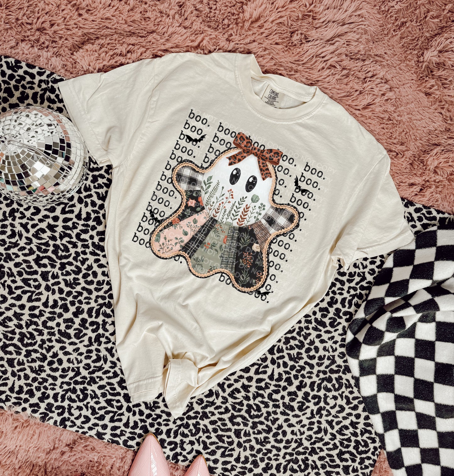 Patchwork Ghost Transfer Sublimation, Sublimation, DTF Direct to Film