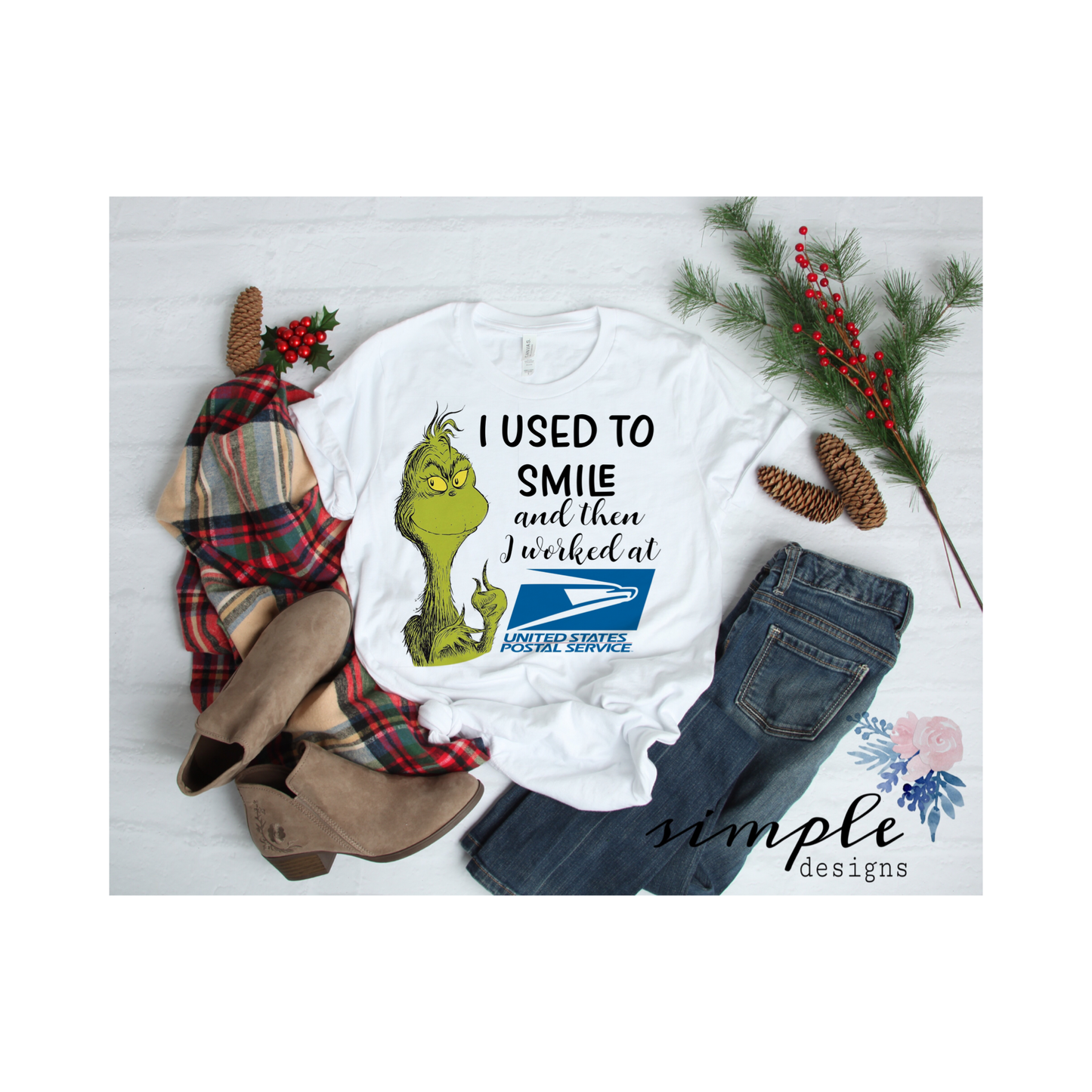 I Used to Smile Post Office Sublimation Heat Transfer Sheet Temp