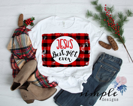 Jesus is the Best Gift Ever Christmas Sublimation Heat Transfer Sheet Temp