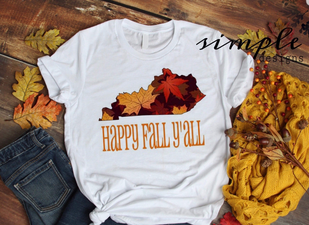 Fall Leaves KY Sublimation Heat Transfer Sheets