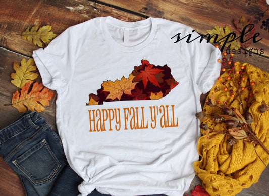 Fall Leaves KY Sublimation Heat Transfer Sheets