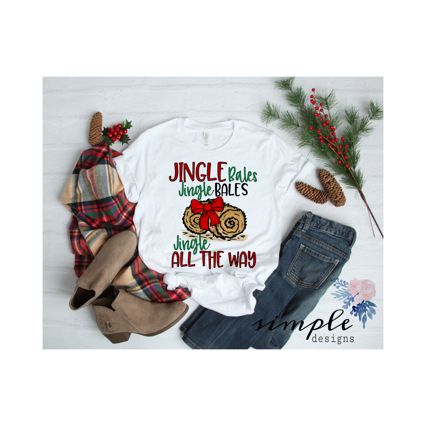 Jingle Bales Sublimation Heat Transfer Sheet Temp