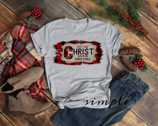 Put Christ Back in Christmas Sublimation Heat Transfer Sheet Temp