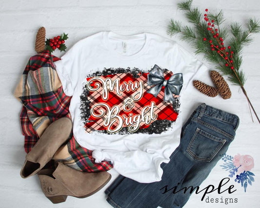 Merry and Bright Sublimation Heat Transfer Sheet