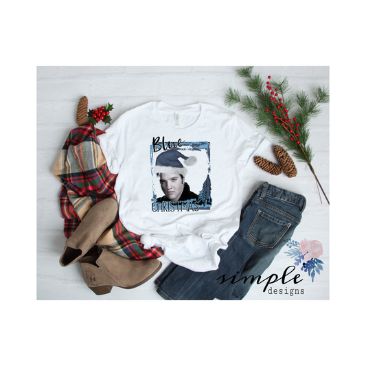 Blue Christmas Sublimation Heat Transfer Sheet Temp