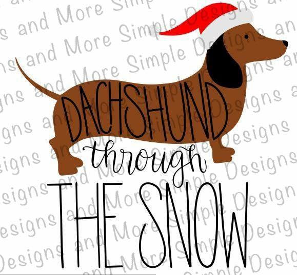 Dachshund Through the Snow Sublimation Heat Transfer Sheet Temp