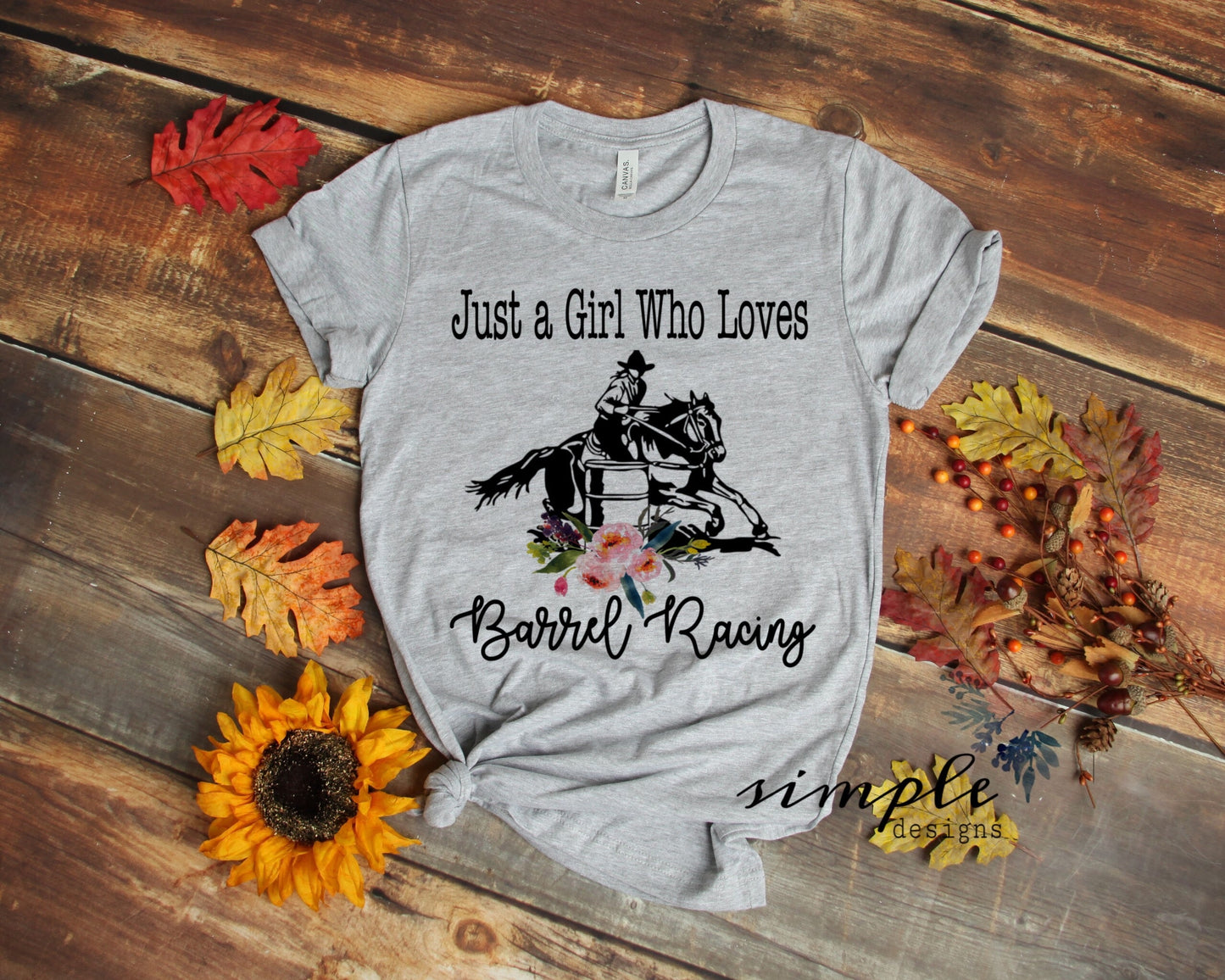 Just a Girl Who Loves Barrel Racing Sublimation Heat Transfer Sheet Temp