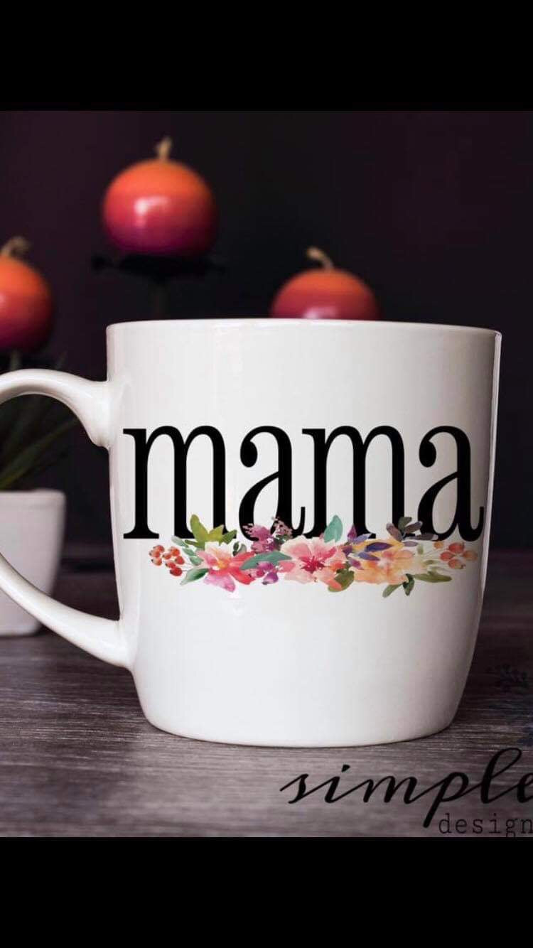 Floral Mama Sublimation Heat Transfer Sheet Temp