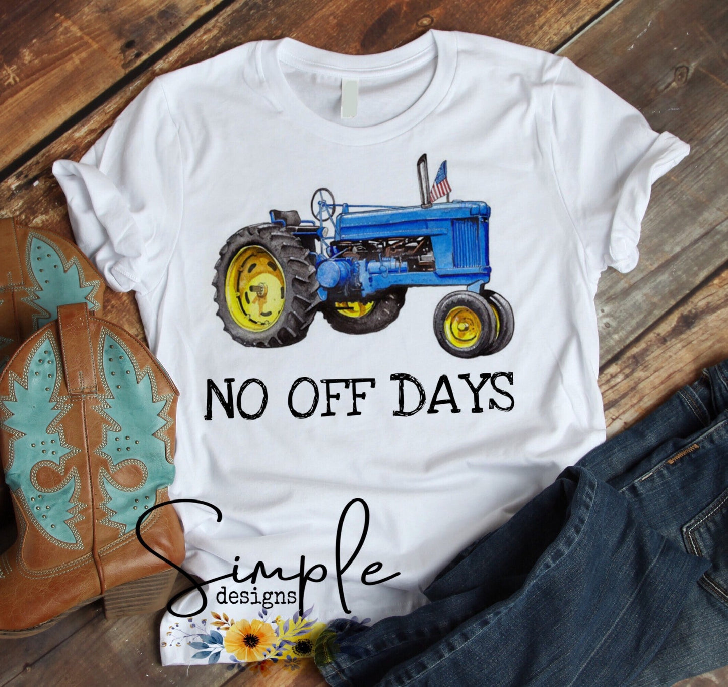 No Off Days Tractor Sublimation Heat Transfer Sheets