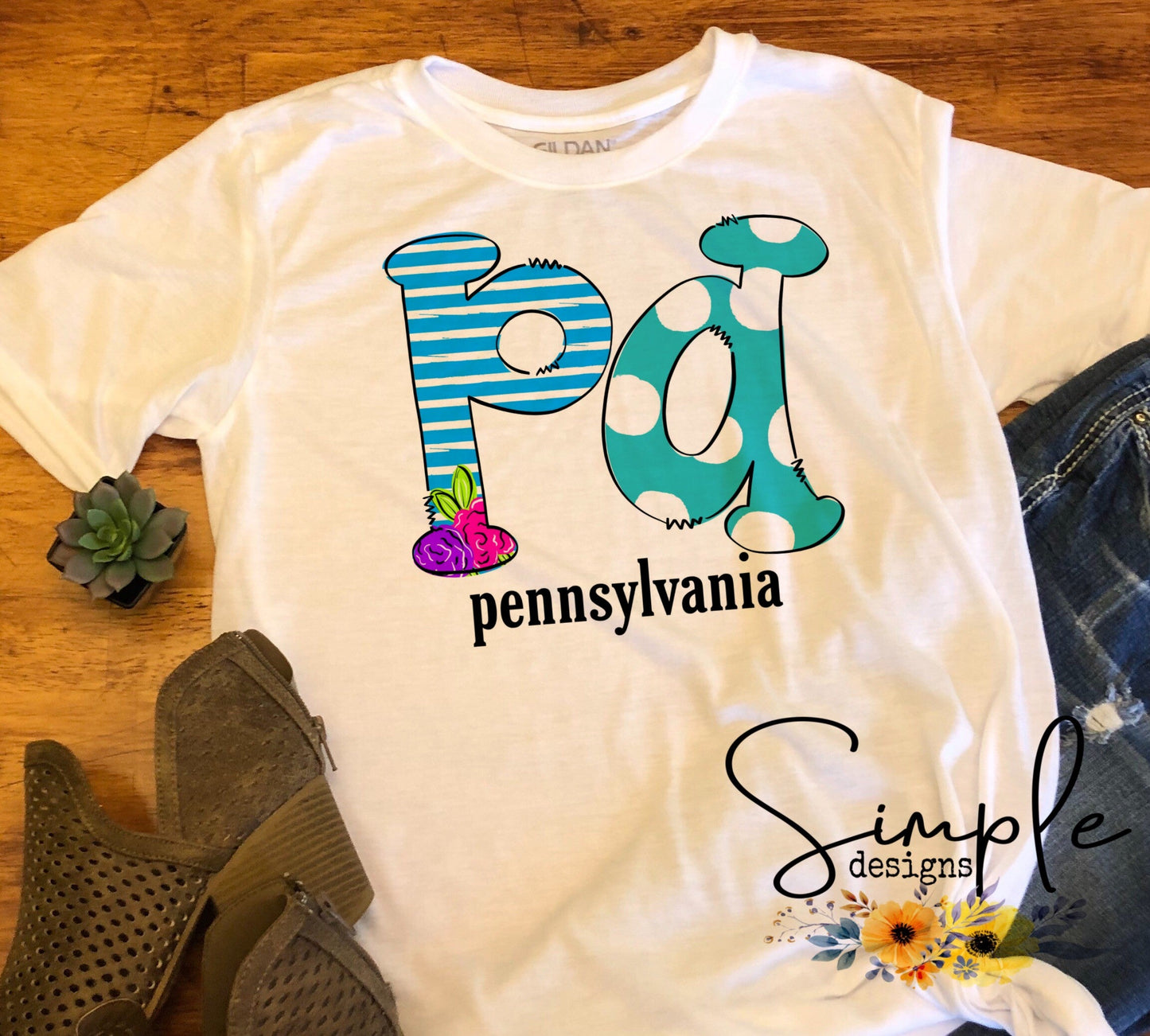 PA Pennsylvania State Sublimation Heat Transfer Sheet