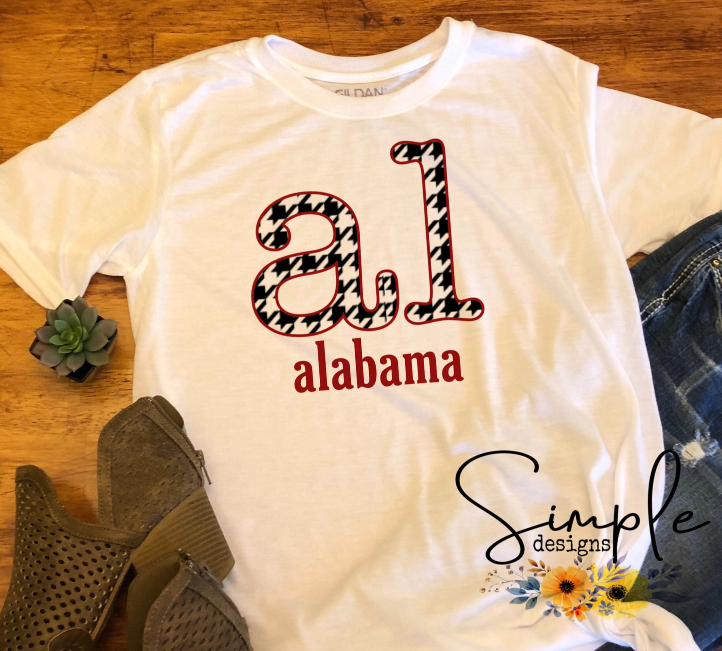 AL Alabama Colors Sublimation Heat Transfer Sheet