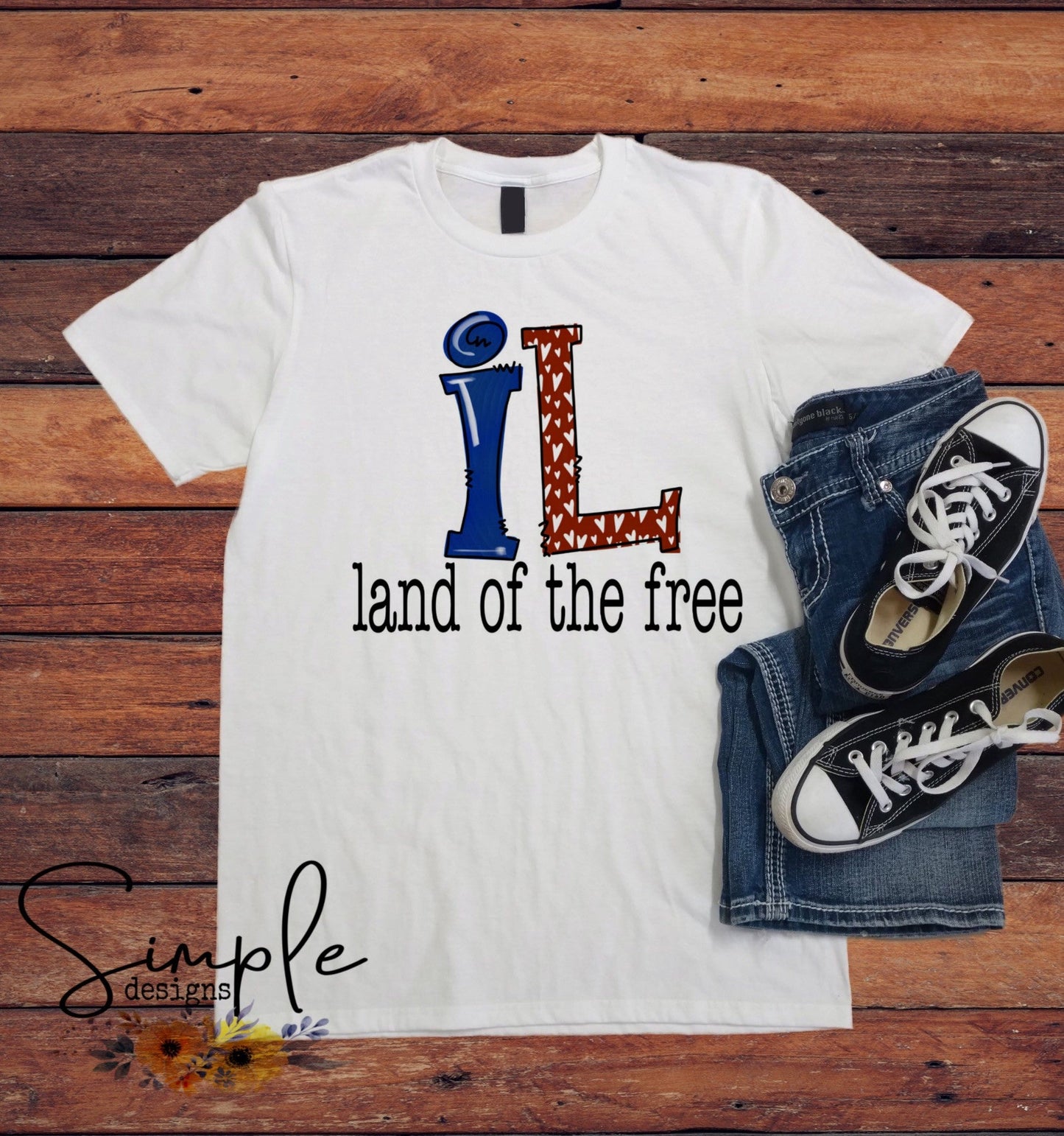 Red White and Blue State Abbreviations Sublimation Heat Transfer Sheets