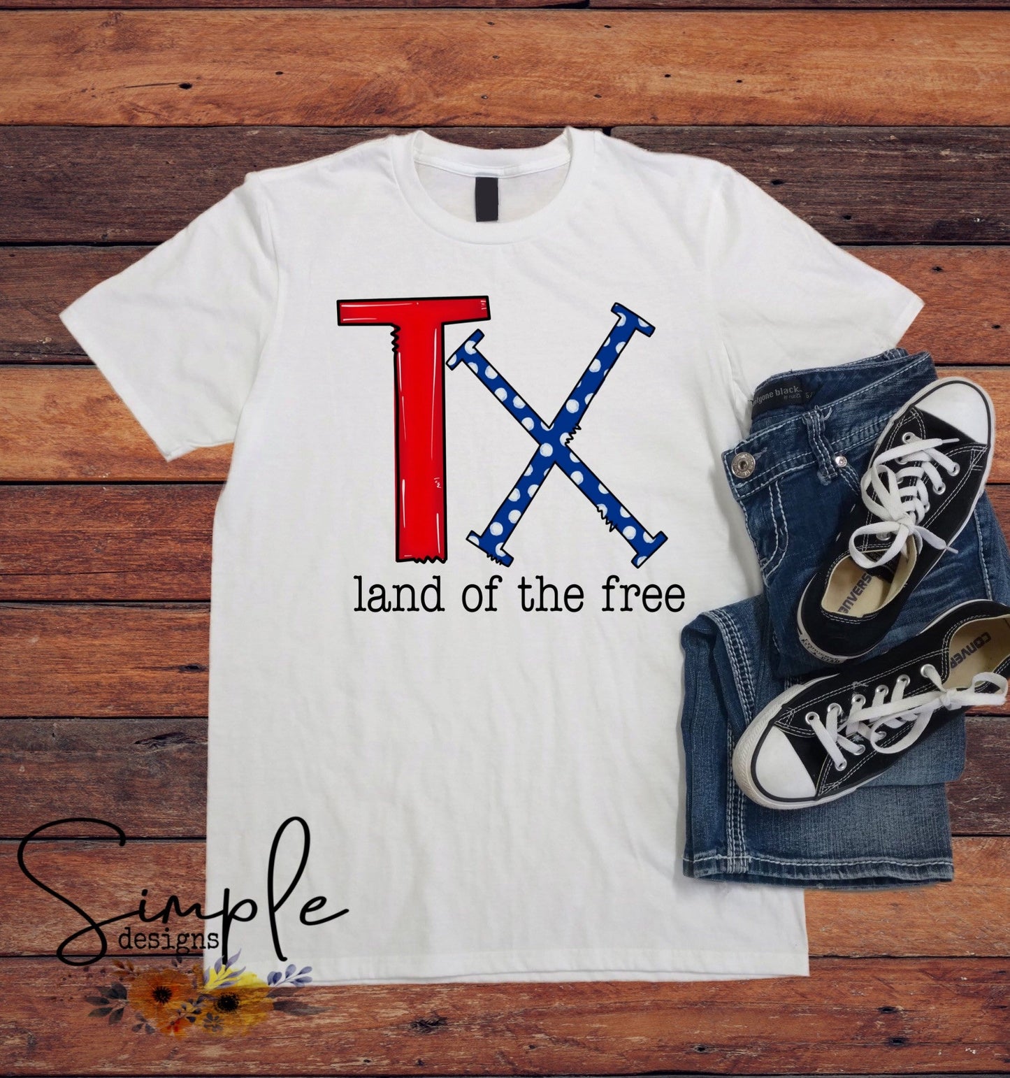 Red White and Blue State Abbreviations Sublimation Heat Transfer Sheets