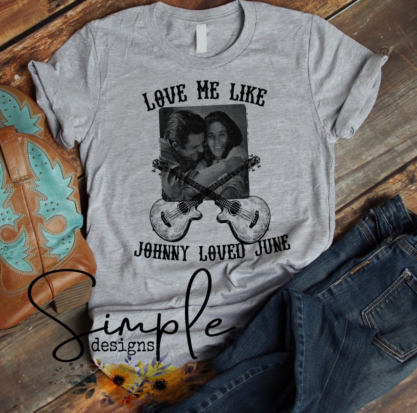 Love Me Like Johnny Loves June Sublimation Heat Transfer Sheet