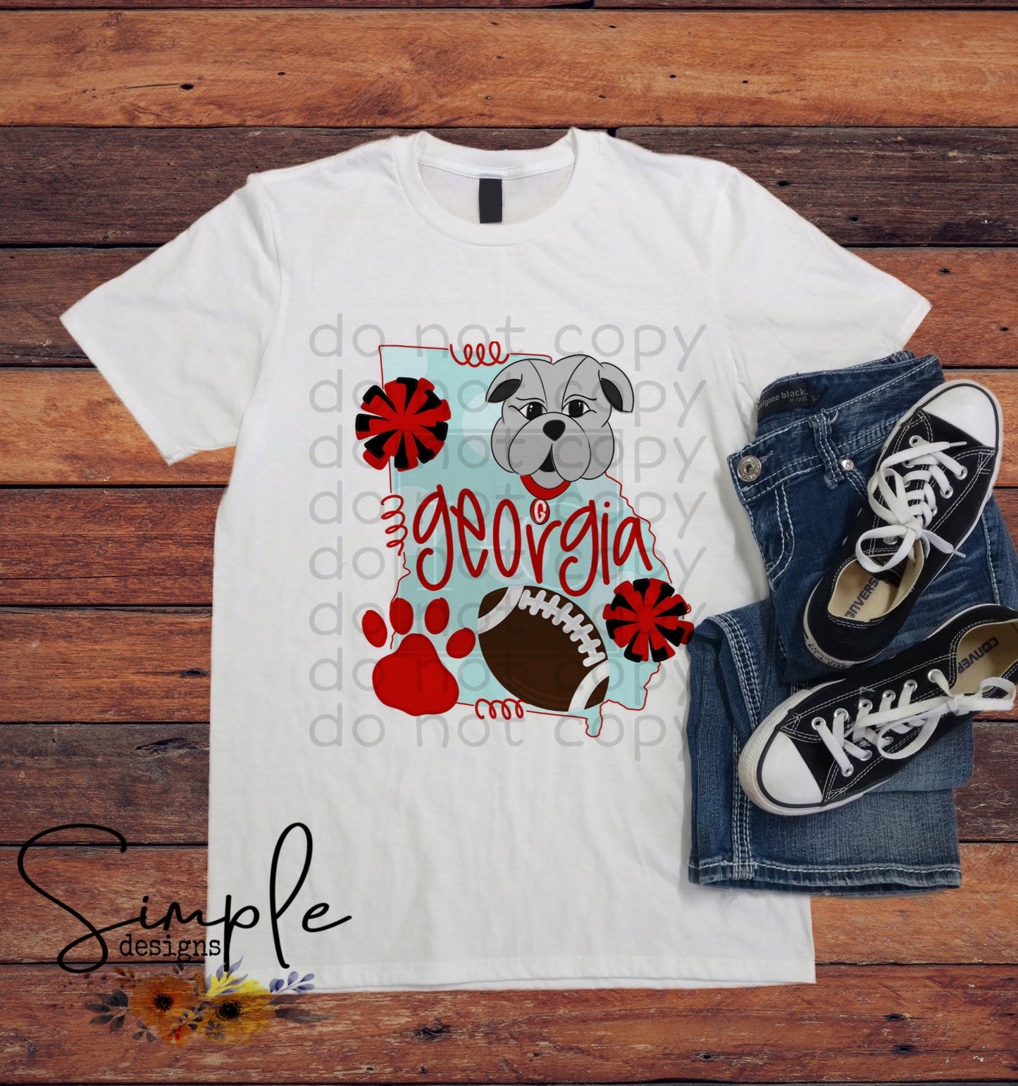 GA State Design Sublimation Heat Transfer Sheets