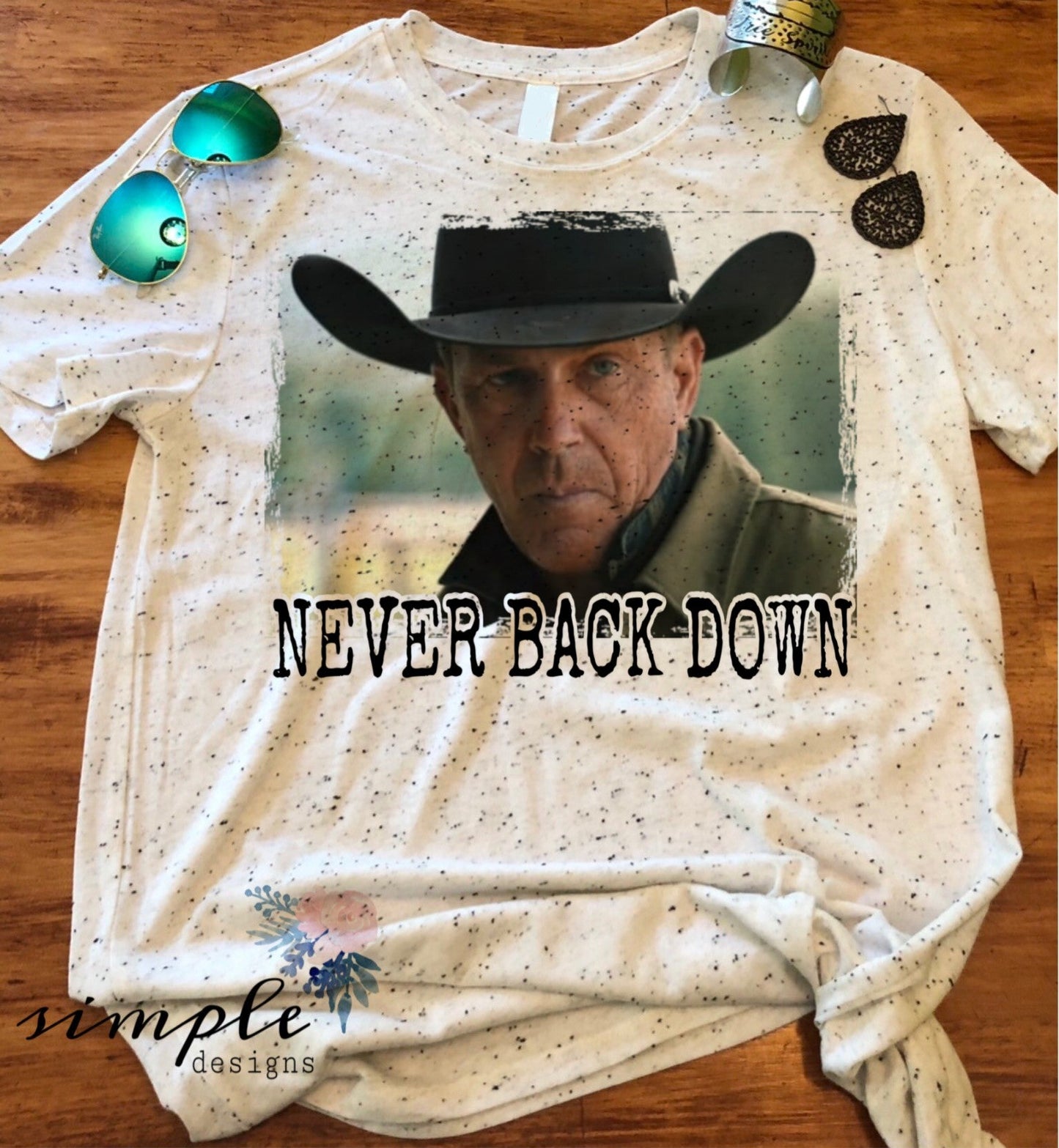 Never Back Down Sublimation Heat Transfer Sheets