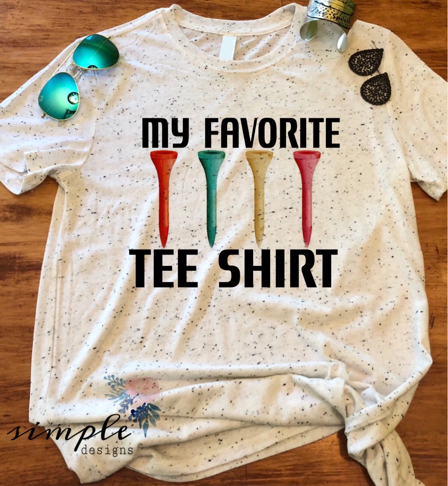 My Favorite Tee Shirt Golf Sublimation Heat Transfer Sheet