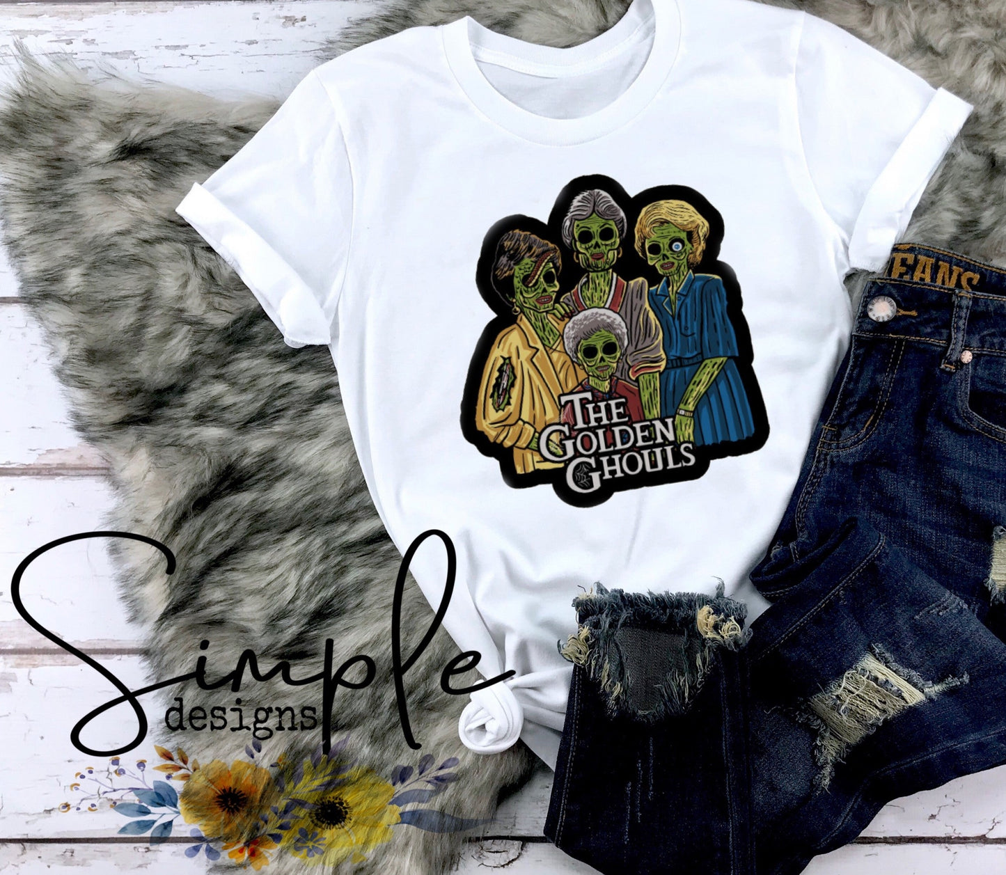 Golden Ghouls Sublimation Heat Transfer Sheet