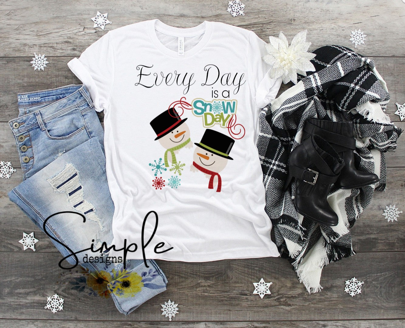 Every Day is a Snow Day Christmas Sublimation Heat Transfer Sheet