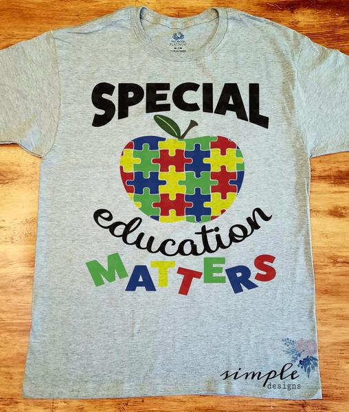 Special Education Matters Sublimation Heat Transfer Sheet