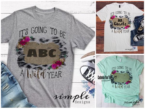 Wild Year Personalized Grade Sublimation Heat Transfer Sheet