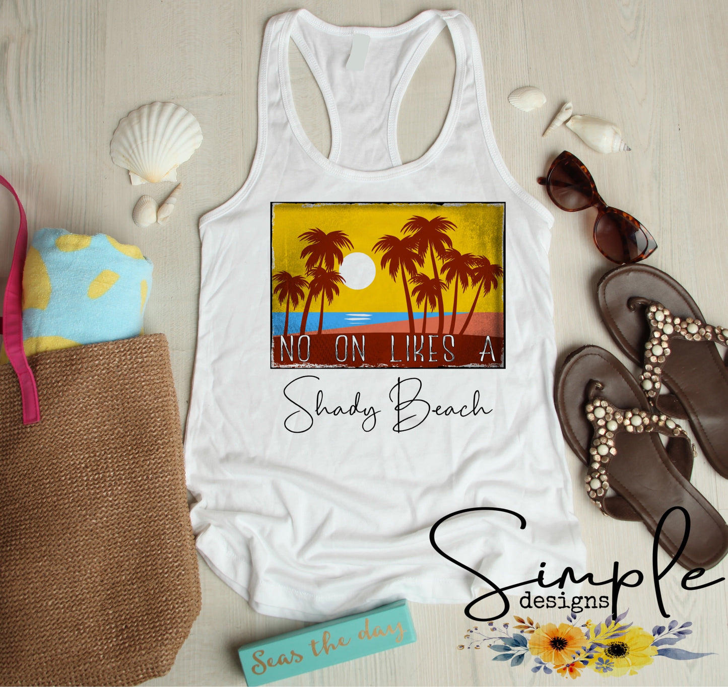 Shady Beach Sublimation Heat Transfer Sheet