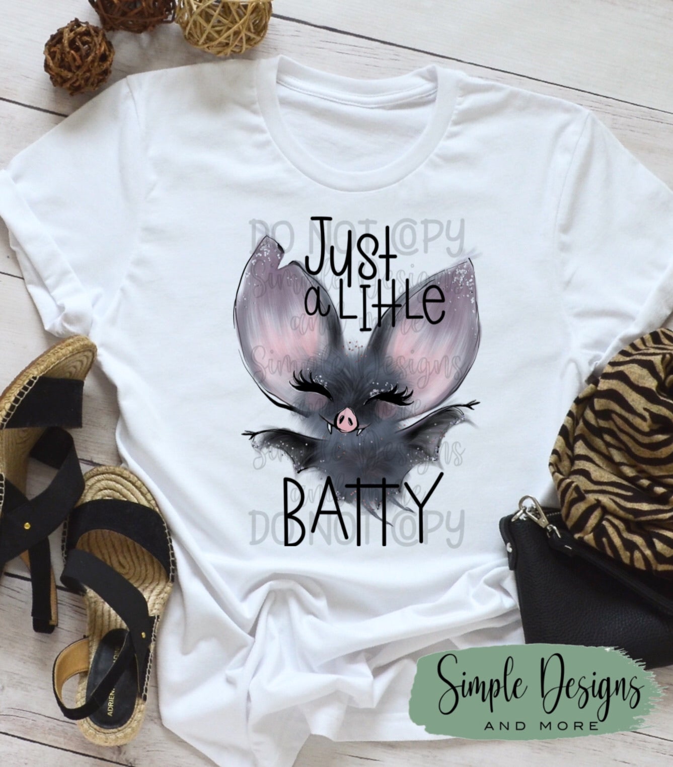 Just a Little Batty Sublimation Heat Transfer Sheet