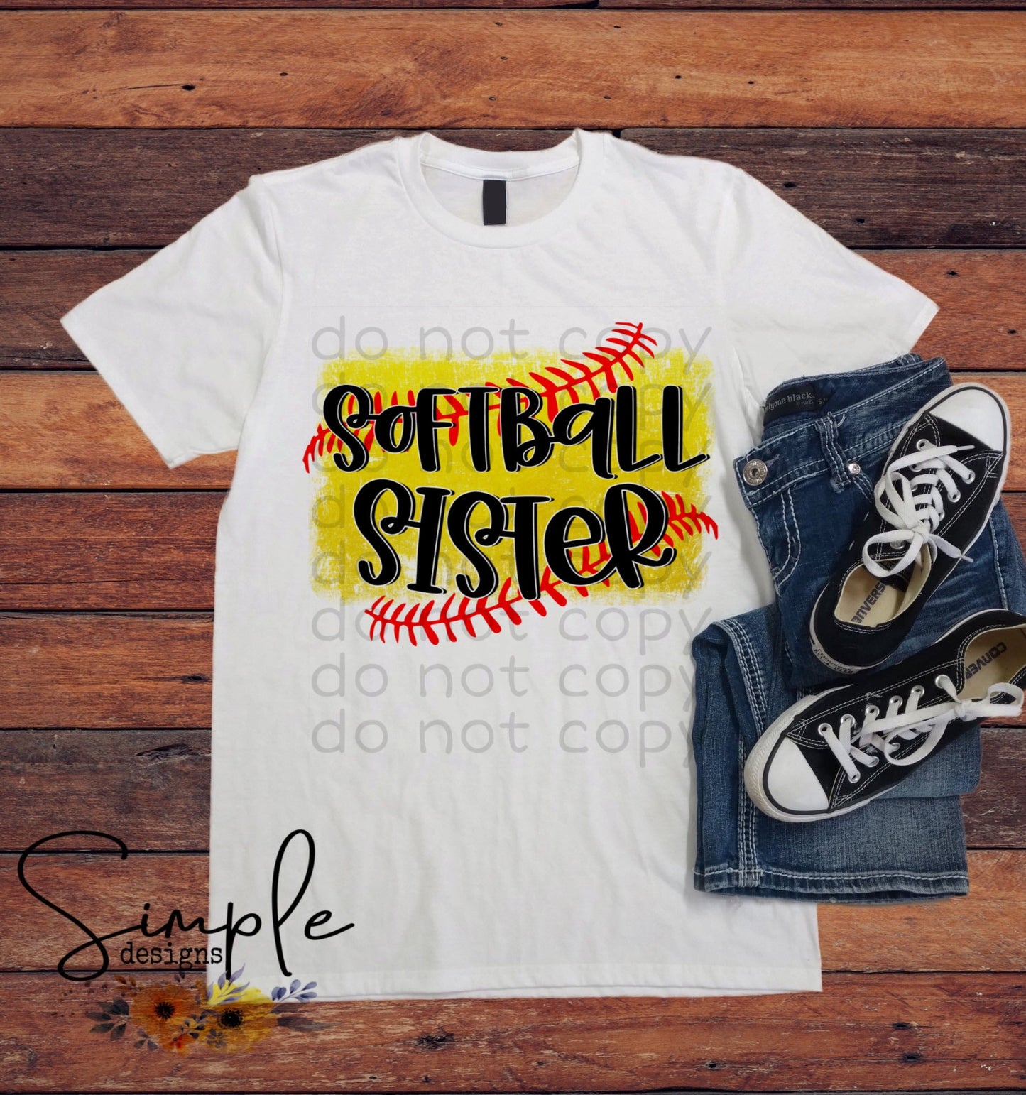 Softball Sister Sublimation Heat Transfer Sheet