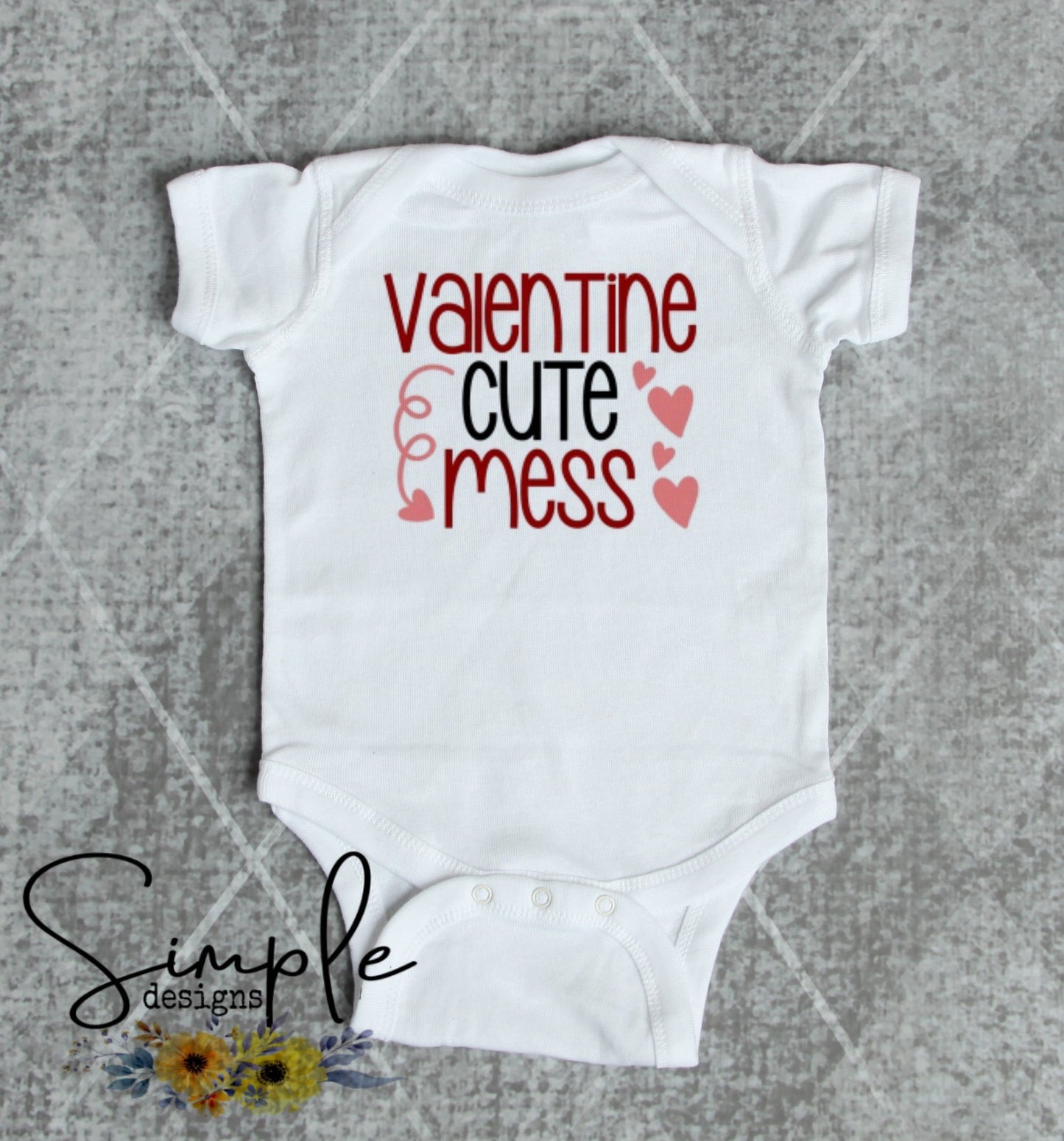 Cute Mess Valentines Love Sublimation Heat Transfer Sheets