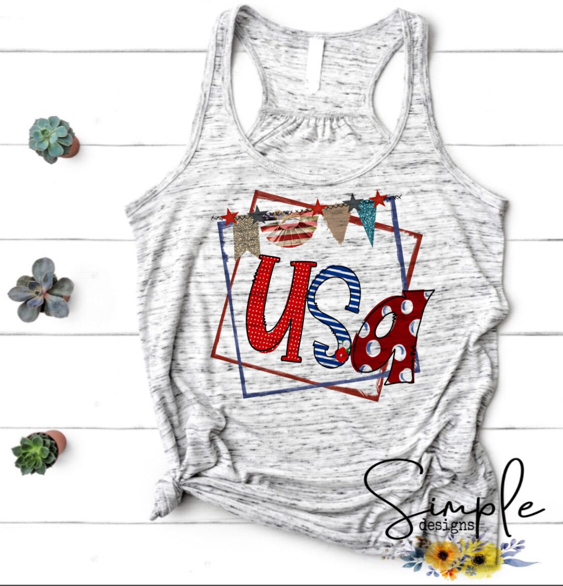 USA Flag Sublimation Heat Transfer Sheet