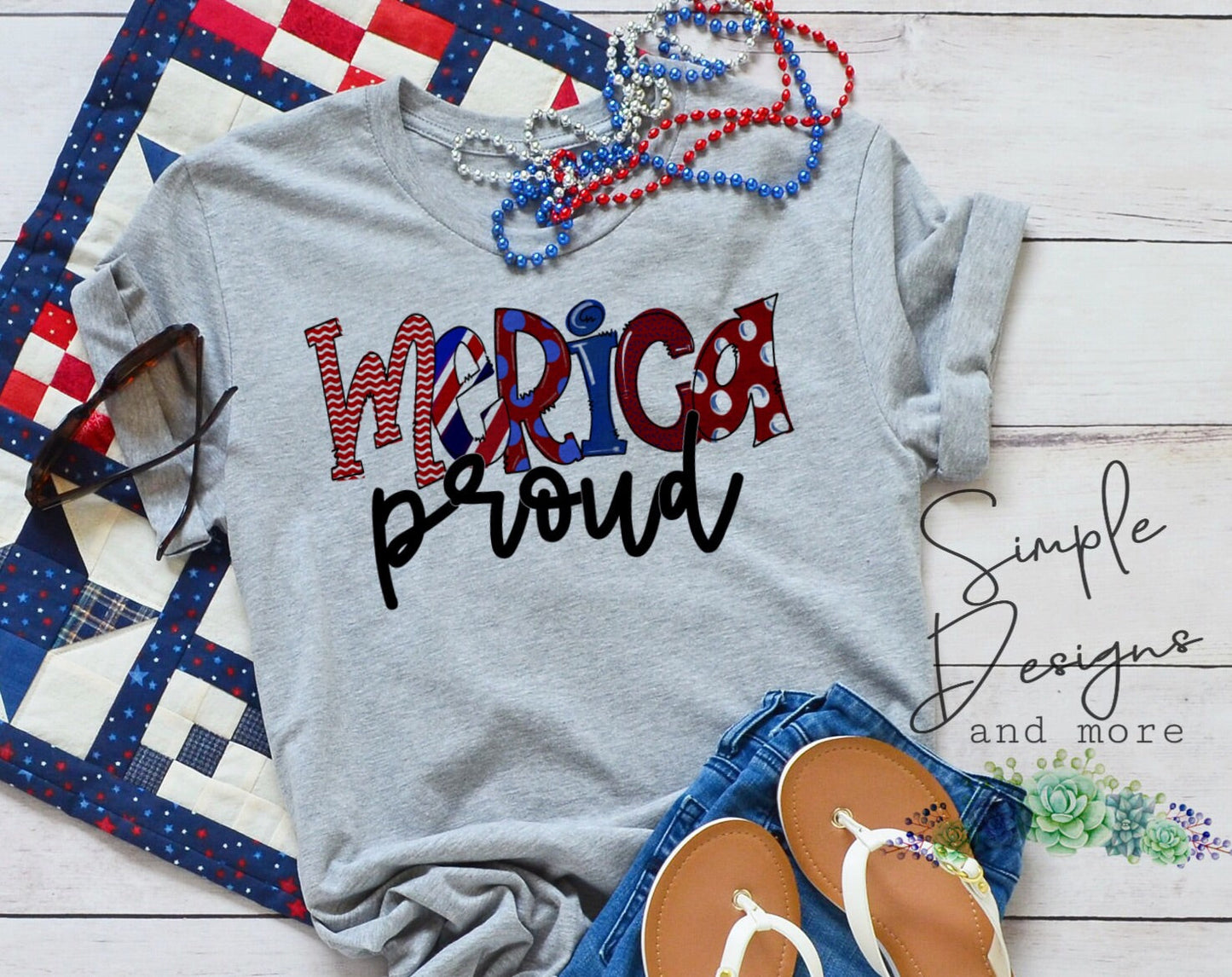 Merica Proud Sublimation Heat Transfer Sheets