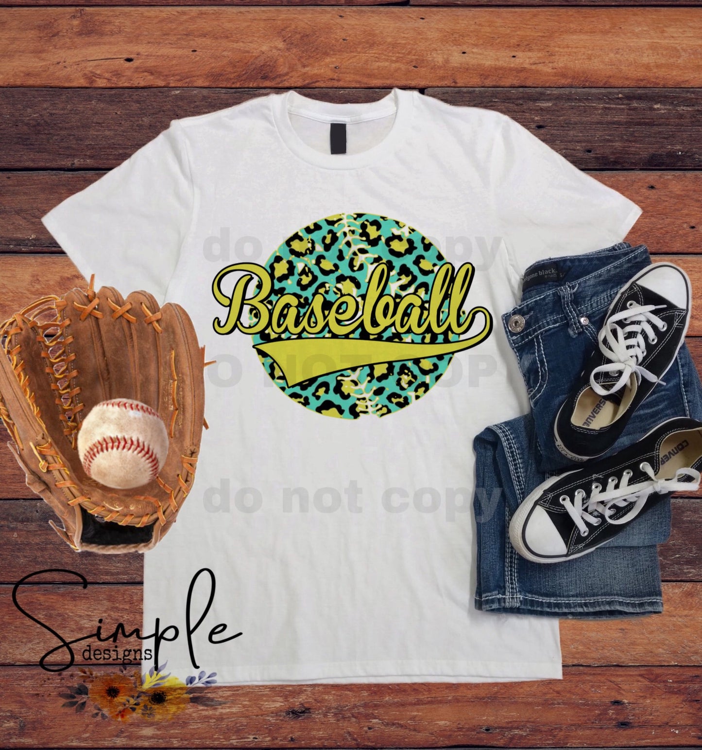 Retro Baseball Sports Sublimation Heat Transfer Sheet