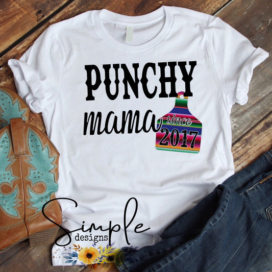 Punchy Mama Est Custom Sublimation Heat Transfer Sheet