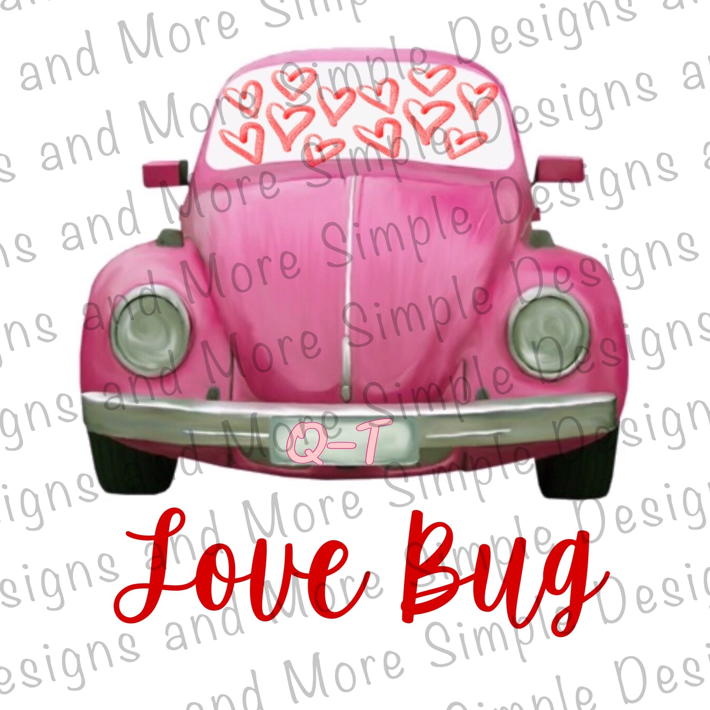 Love Bug Valentine’s Day Sublimation Heat Transfer Sheets