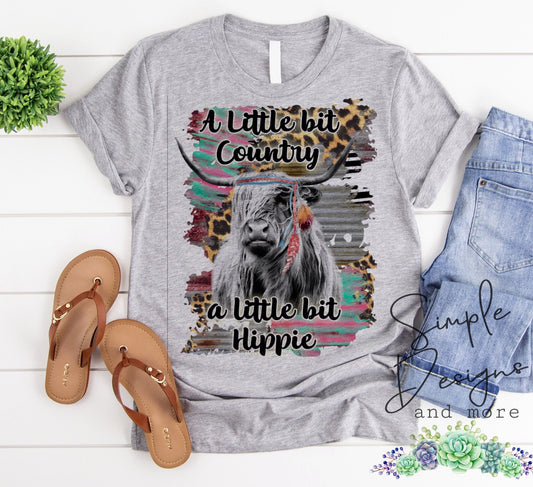 A Little Country A Little Hippie Sublimation Heat Transfer Sheet