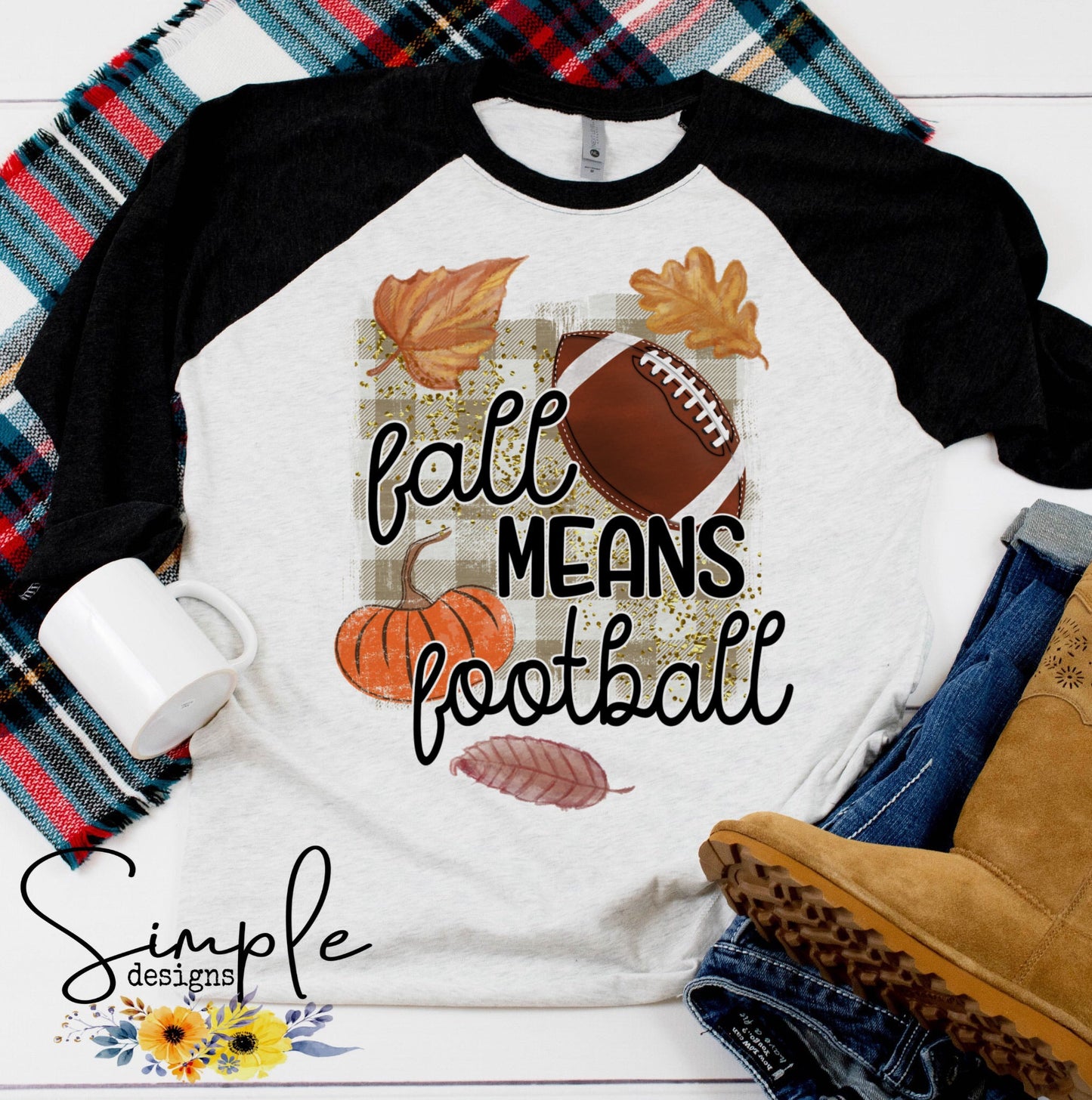 Fall Means Football Sublimation Heat Transfer Sheet