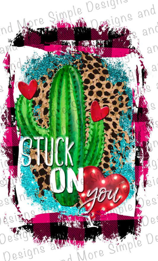 Stuck On You with Plaid Valentine’s Day Sublimation Heat Transfer Sheets